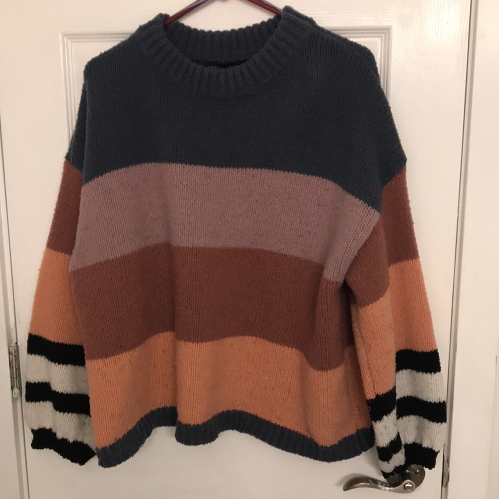 Oversized sweater, multi color size XL